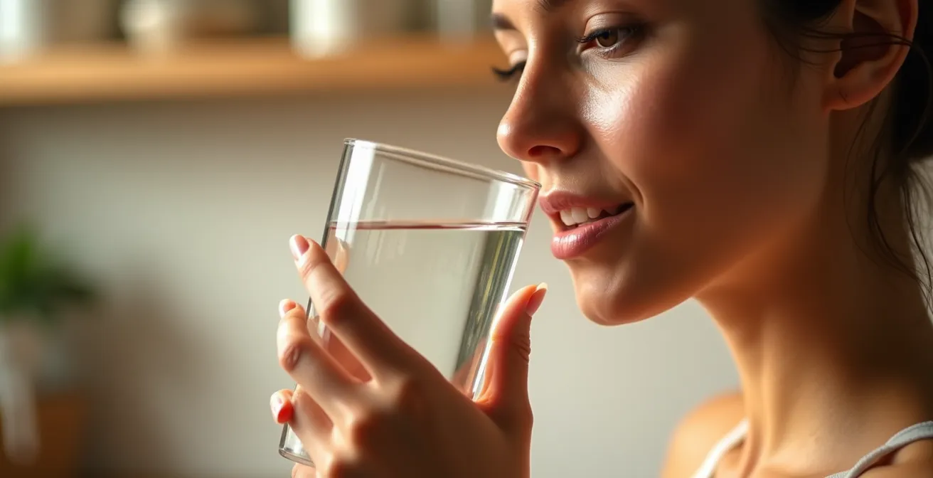 Verbindung zwischen Darmgesundheit und Hautqualität visualisiert