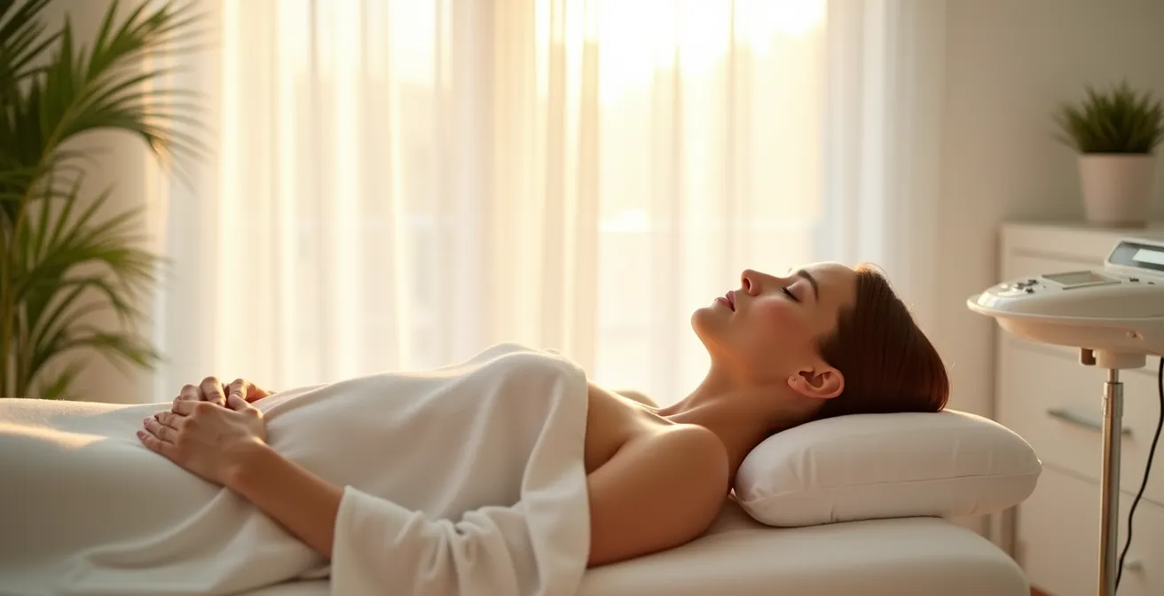 Visualisierung der Kollagenproduktion nach chemischem Peeling