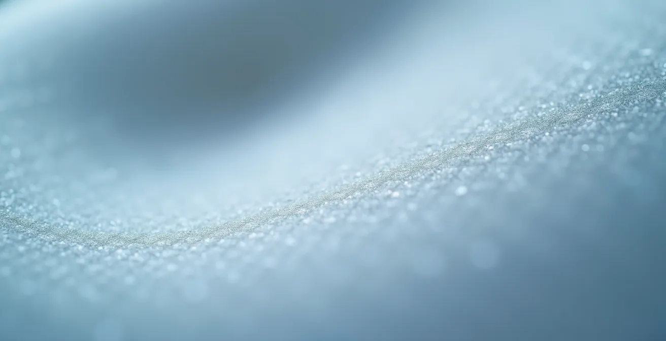 Medizinische Darstellung von Langzeitrisiken bei Implantaten, wie der Oberflächentextur, die zu Kapselfibrose führen kann