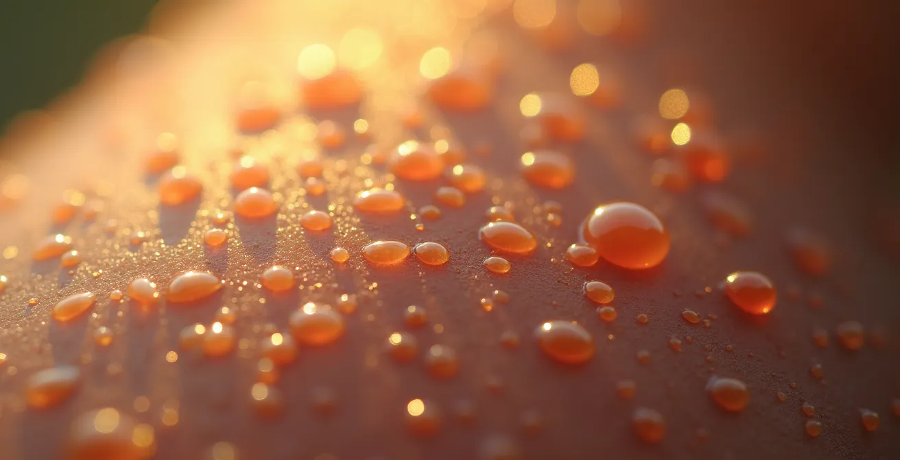 Athlet in meditativer Pose nach intensivem Training