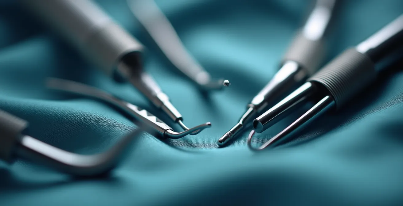 Detailaufnahme der VASER-Ultraschalltechnologie bei der präzisen Fettmodellierung